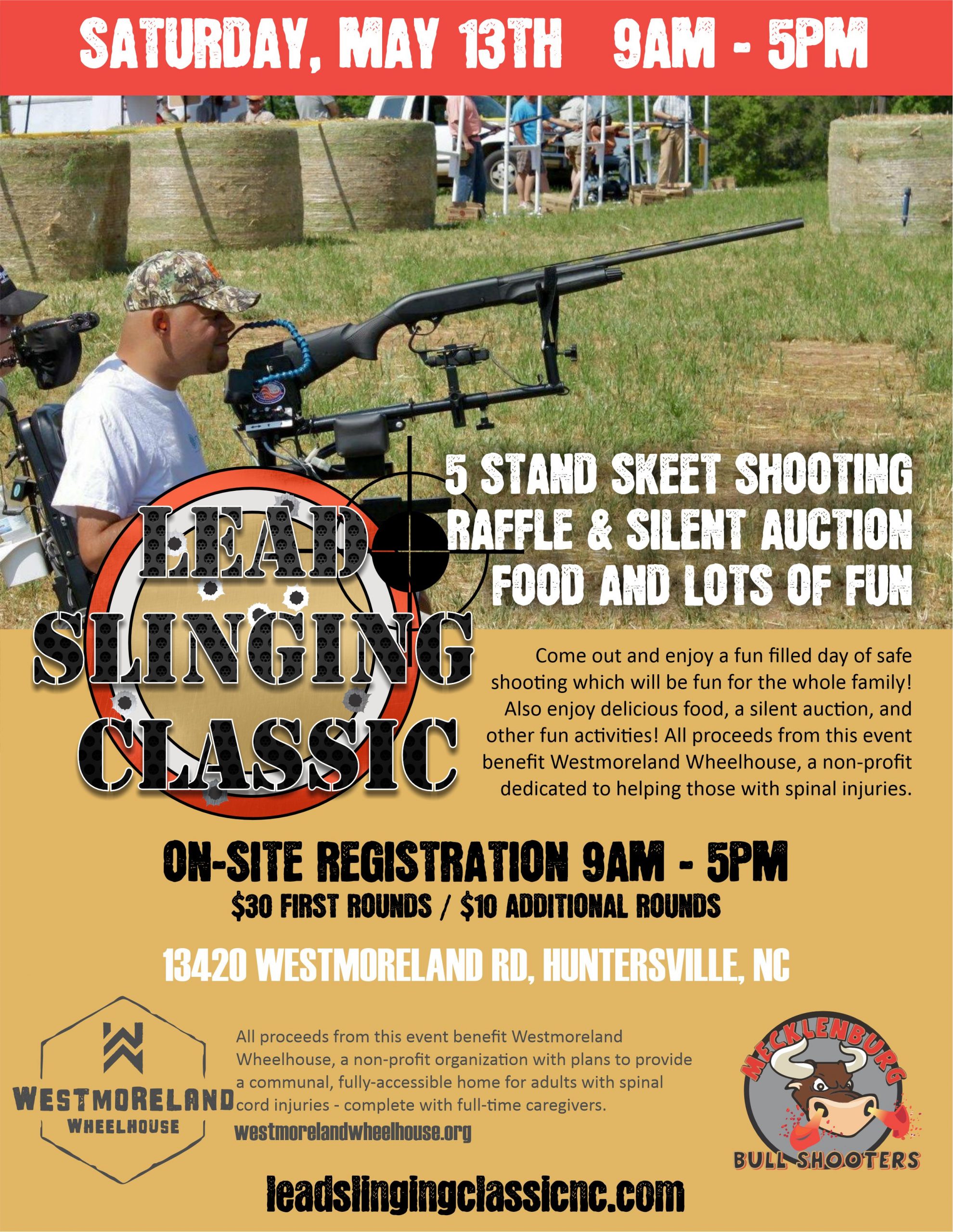 Flyer for 2023 Lead Slinging Classic event for Westmoreland Wheelhouse. 