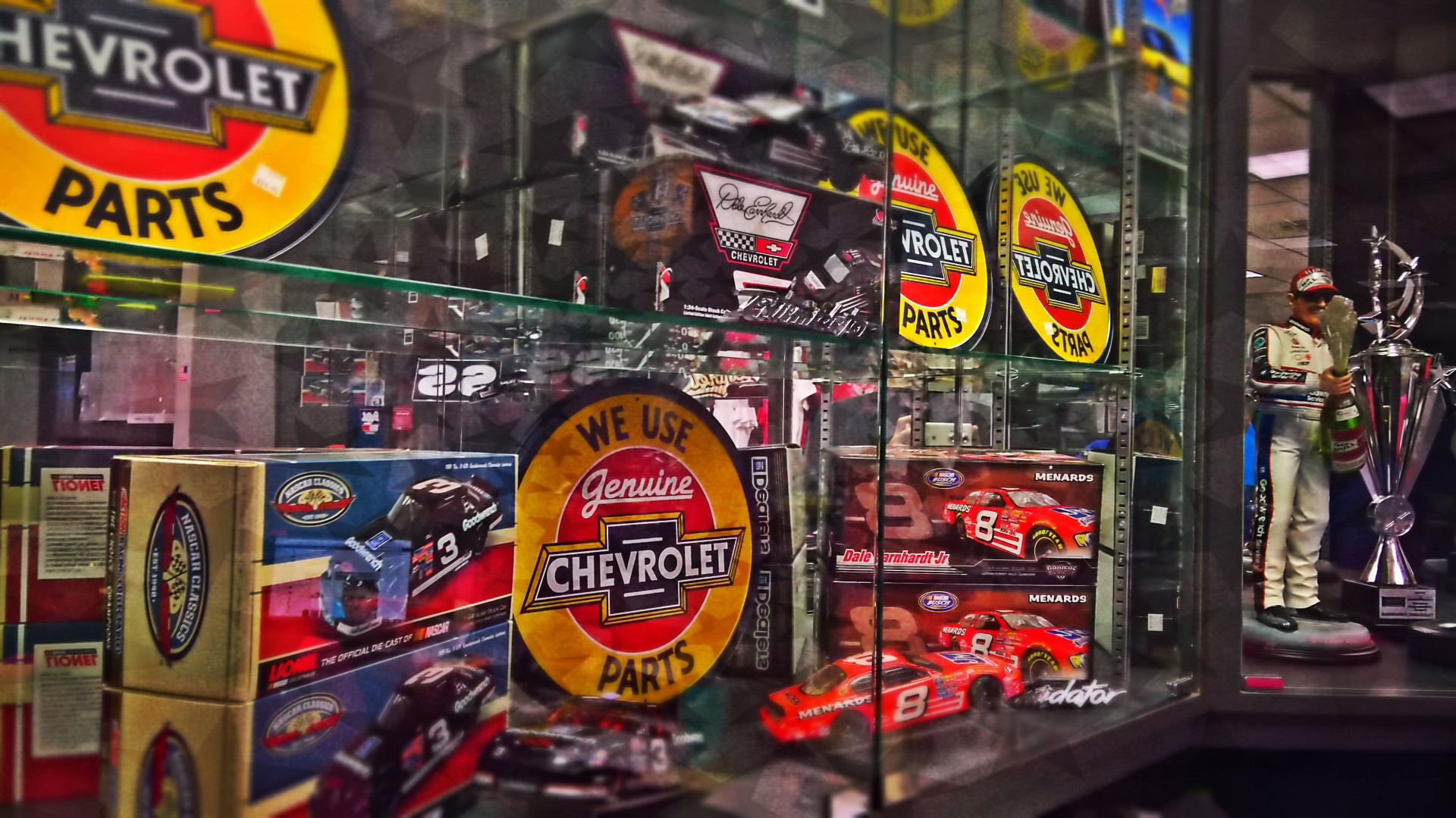 Dale Earnhardt Chevrolet store spread for Dale Earnhardt Chevrolet branding and logo design.
