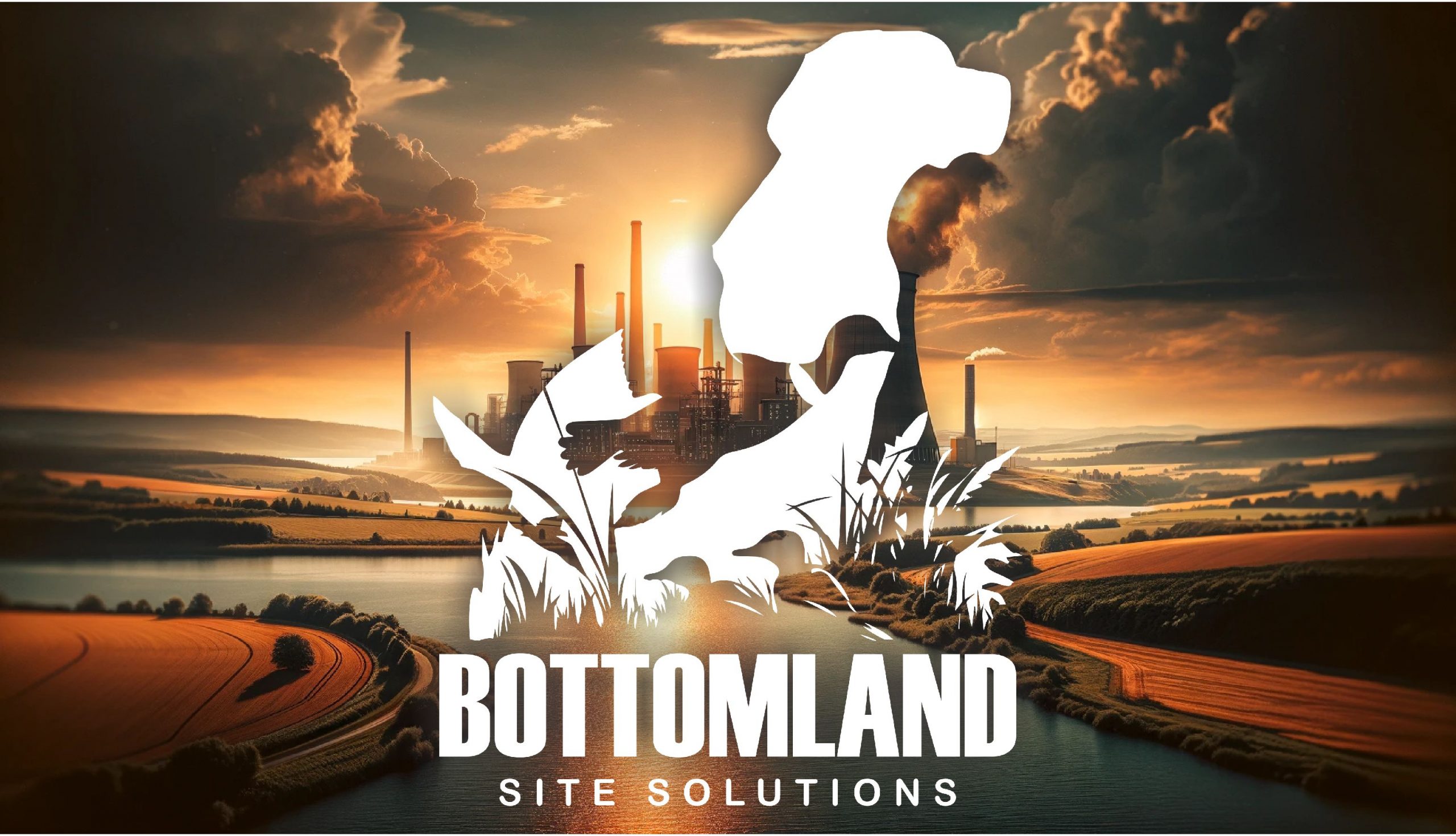 Bottomland Site Solutions logo promo image promoting custom logo design service in Hickory, NC.